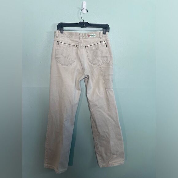 Vintage Khaki Scorpio SQJ Carpenter Wide Leg Scorpion Jean Pants Sz 31 Waist - Picture 9 of 9